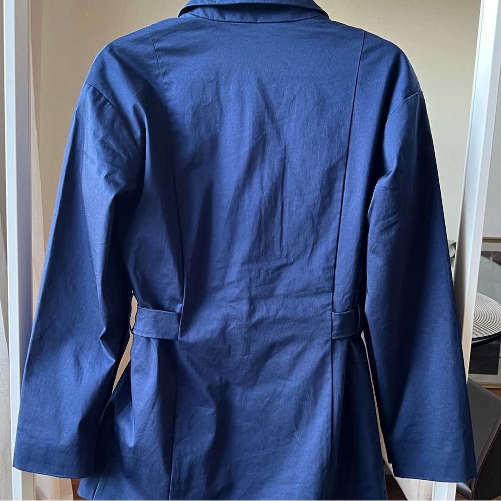NWT away the utility jacket size XS navy blue cotton J1 - Picture 8 of 9